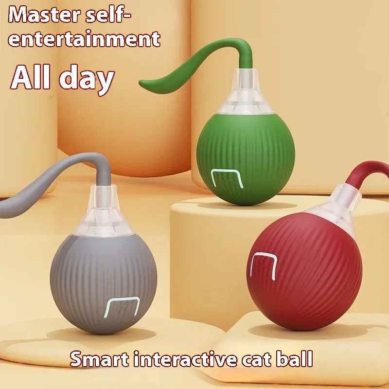Interactive Cat Rolling Ball Toy with Smart Auto Drive