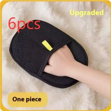 Pet Hair Remover Glove Deshedding Brush for Dogs & Cats