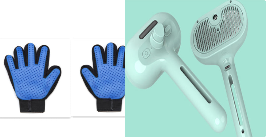 Pet Comb Self Cleaning Pets Hair Remover Brush For Dogs Grooming Tools Dematting Comb Built-in Mist Humidifier Pet Products