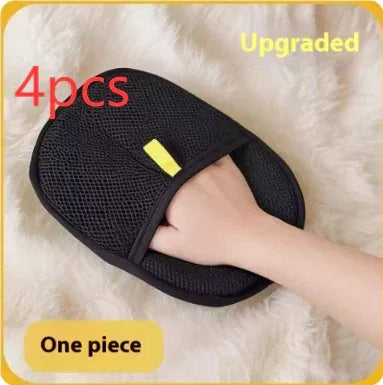 Pet Hair Remover Glove Deshedding Brush for Dogs & Cats