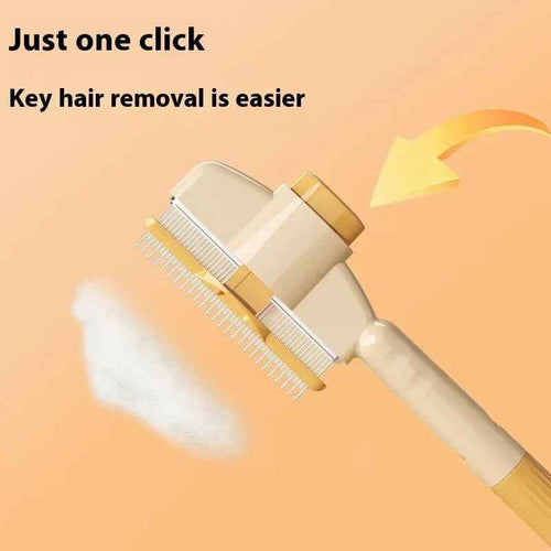 Self-Cleaning Pet Grooming Comb with Release Button for Dogs & Cats