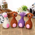 4PCS Latex Dog Chew Toys Squeaky Interactive Puppy Teething Toys