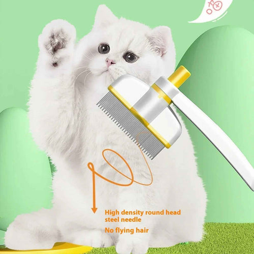 Self-Cleaning Pet Grooming Comb Deshedding Brush for Dogs & Cats