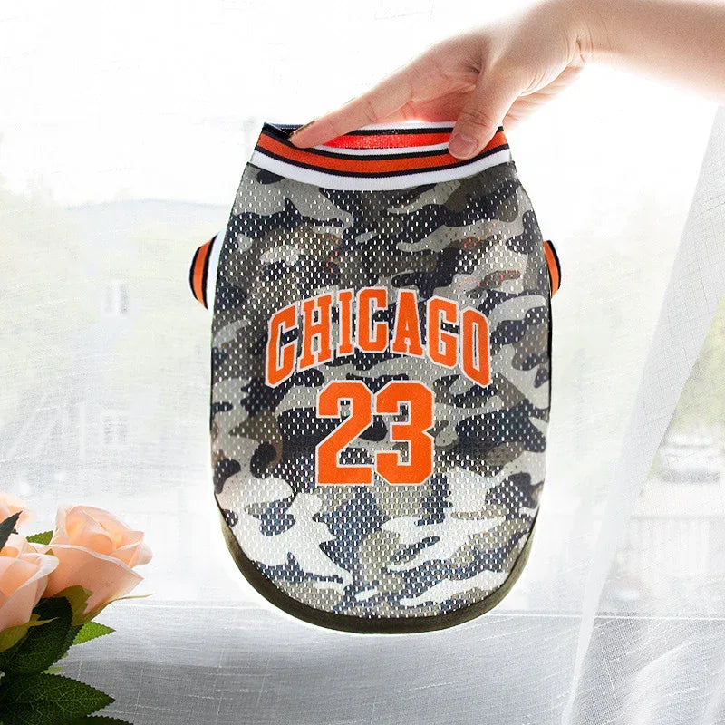 Hondenkleding Basketbalshirt Grote Mesh Zomer Hondenkleding