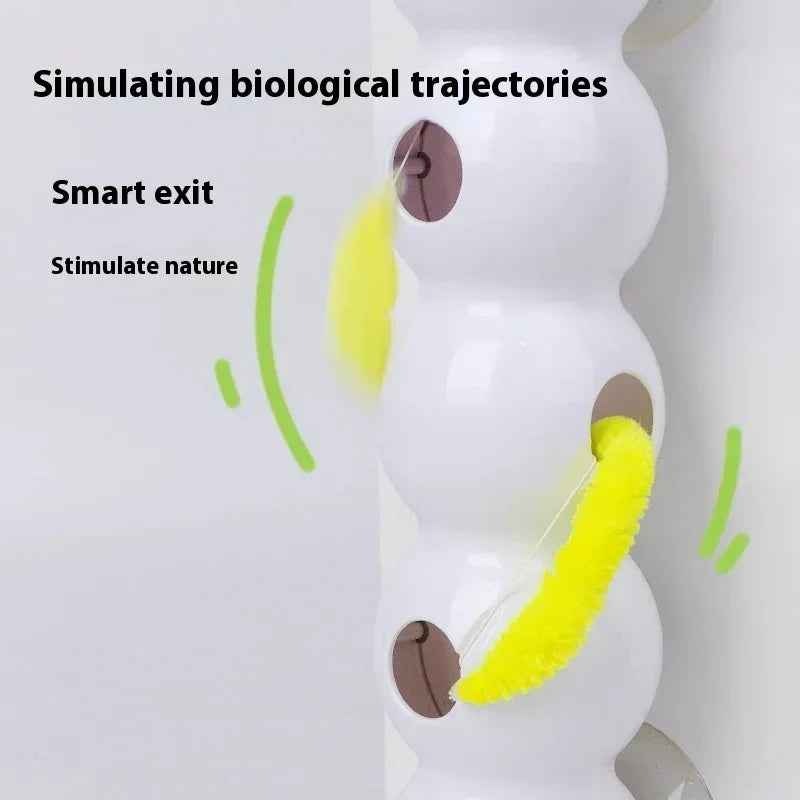 Teasing Cat Toy Automatic Pes Toy With Tail Motion Activated Kitten Toy Rechargeable Smart Interactive Cat Toy Pet Products