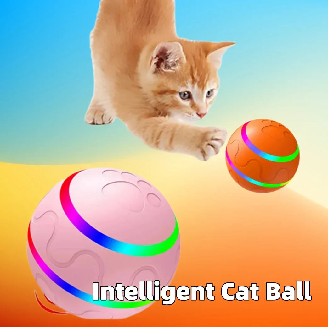 ของเล่นลูกบอลแมว Pet New Cat Wicked Ball ของเล่นแมวอัจฉริยะ ลูกบอล USB ลูกบอลหมุนอัตโนมัติ