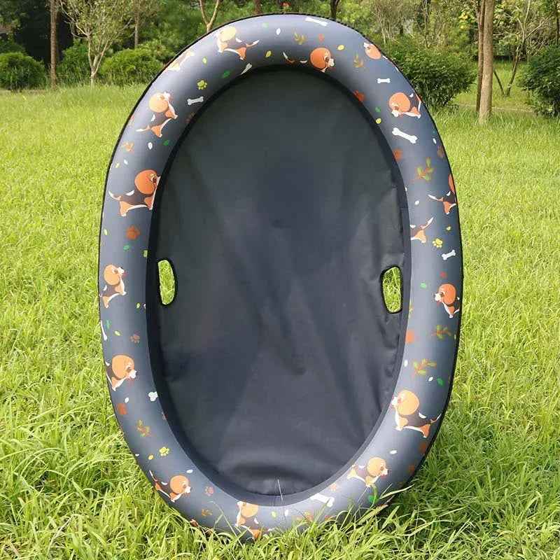 Piscina Inflable para Perros Hamaca Flotante Cama para Mascotas Anillo de Natación Primavera Verano
