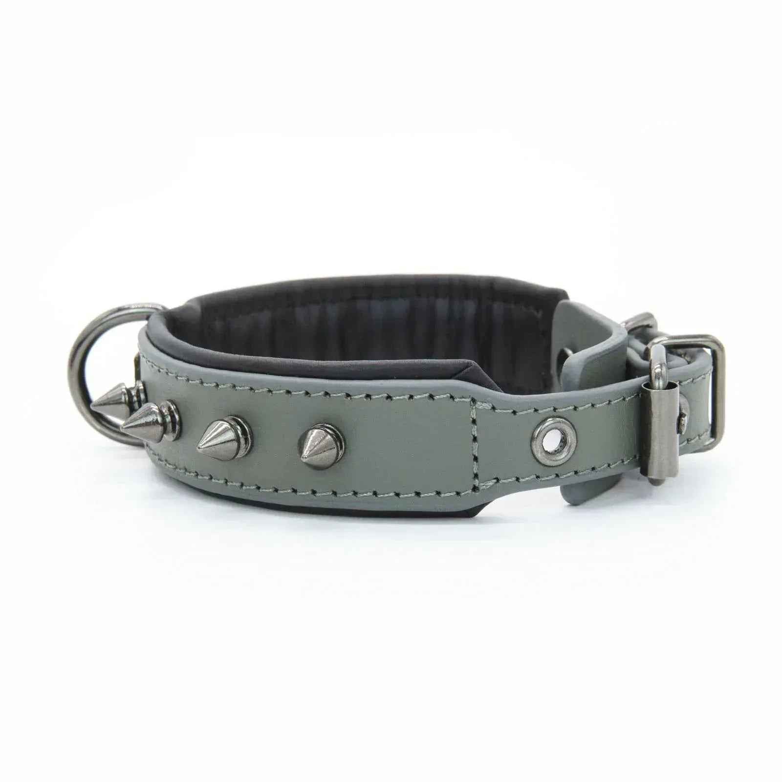 Leather Dog Collar with Bandana Adjustable Pet Neck Strap