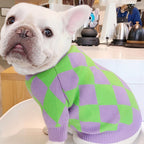 Trendy Plaid Clothes Dog Pet Sweater