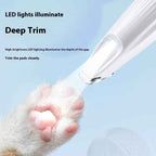 LED Pet Paw Hair Trimmer Electric Clipper for Dogs & Cats