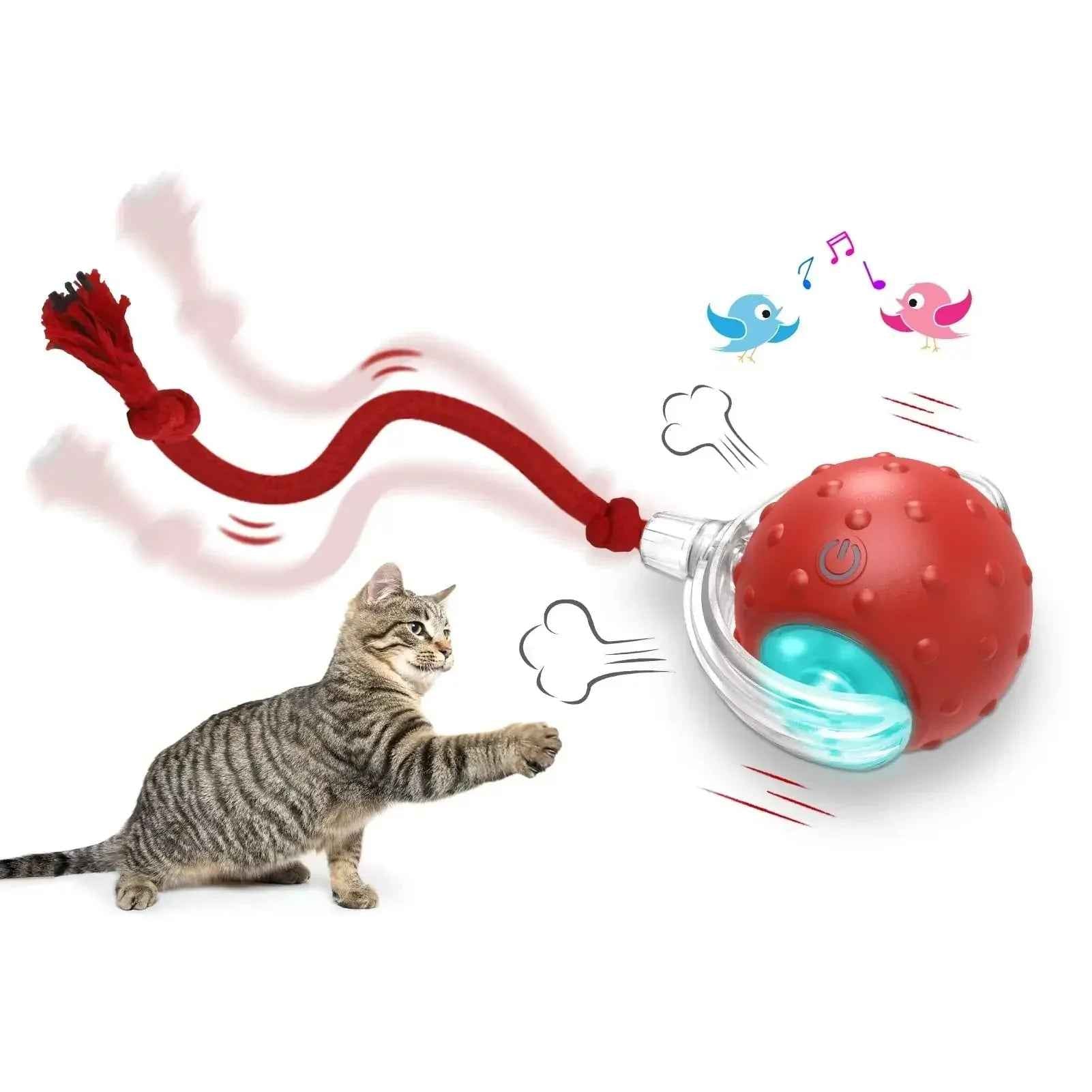 Interactive Cat Rolling Ball Toy with Smart Auto Drive